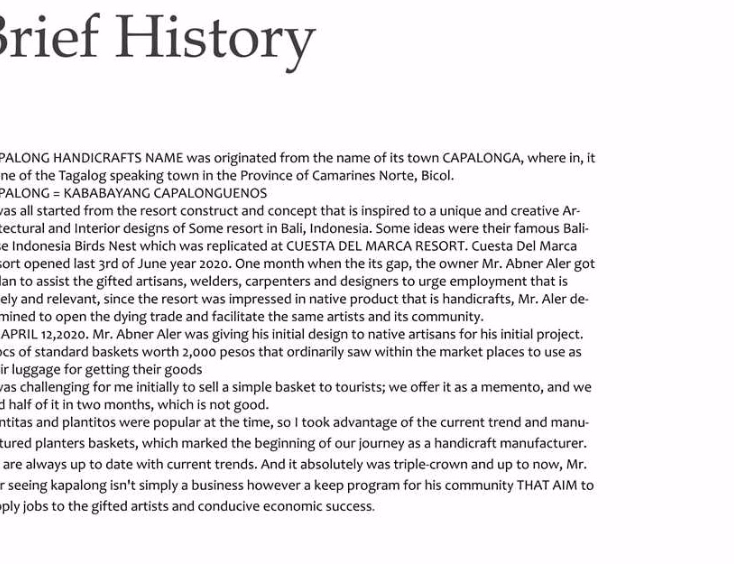 Kapalong Handicrafts Home Decor and Furniture